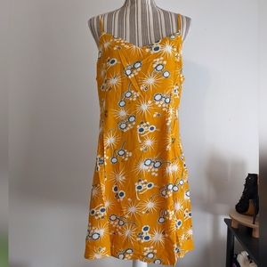 Modcloth yellow sundress spaghetti straps a-line nwt